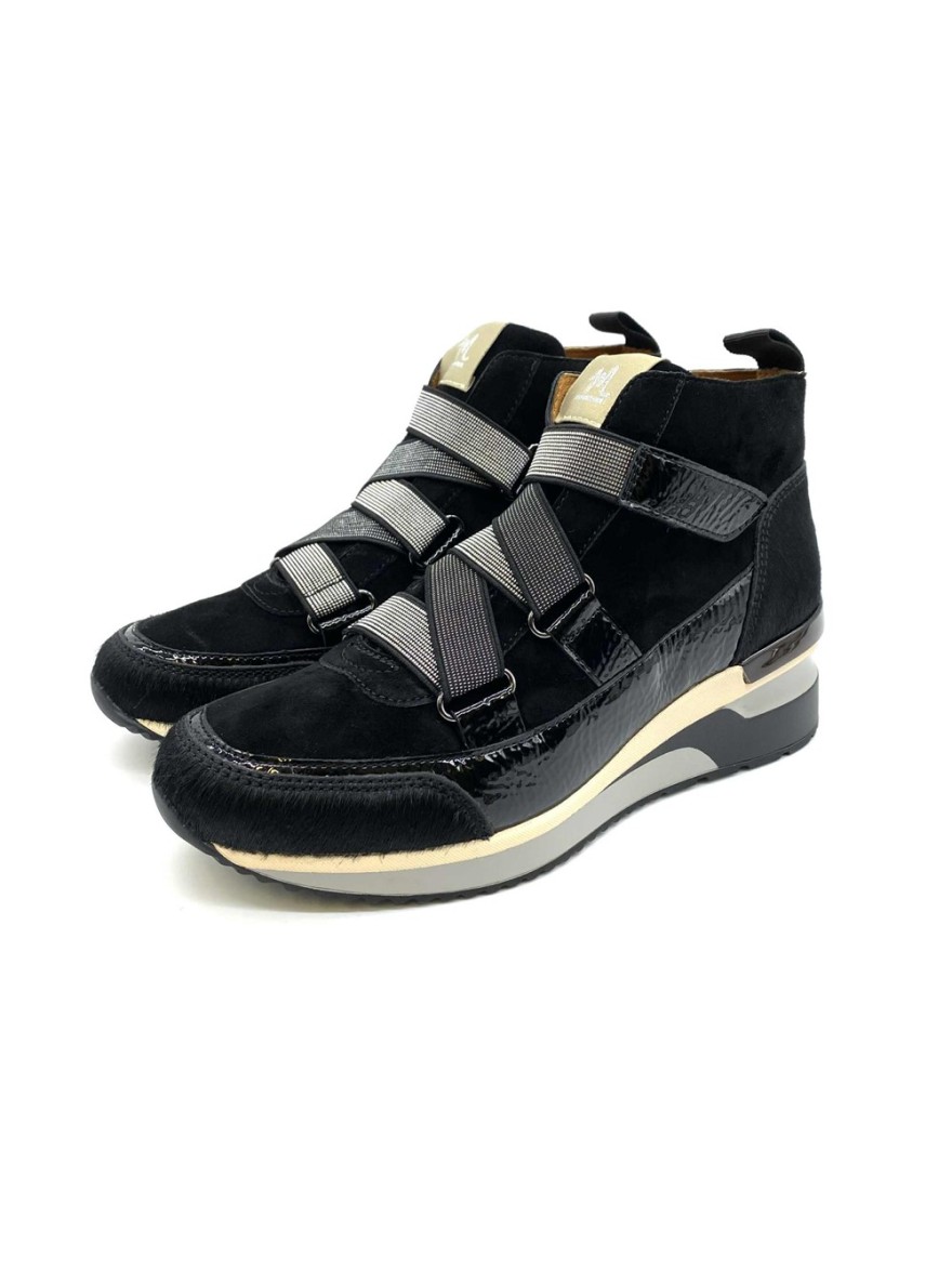 Basket Mamzelle Z4951 cuir noir| Marina & Paloma