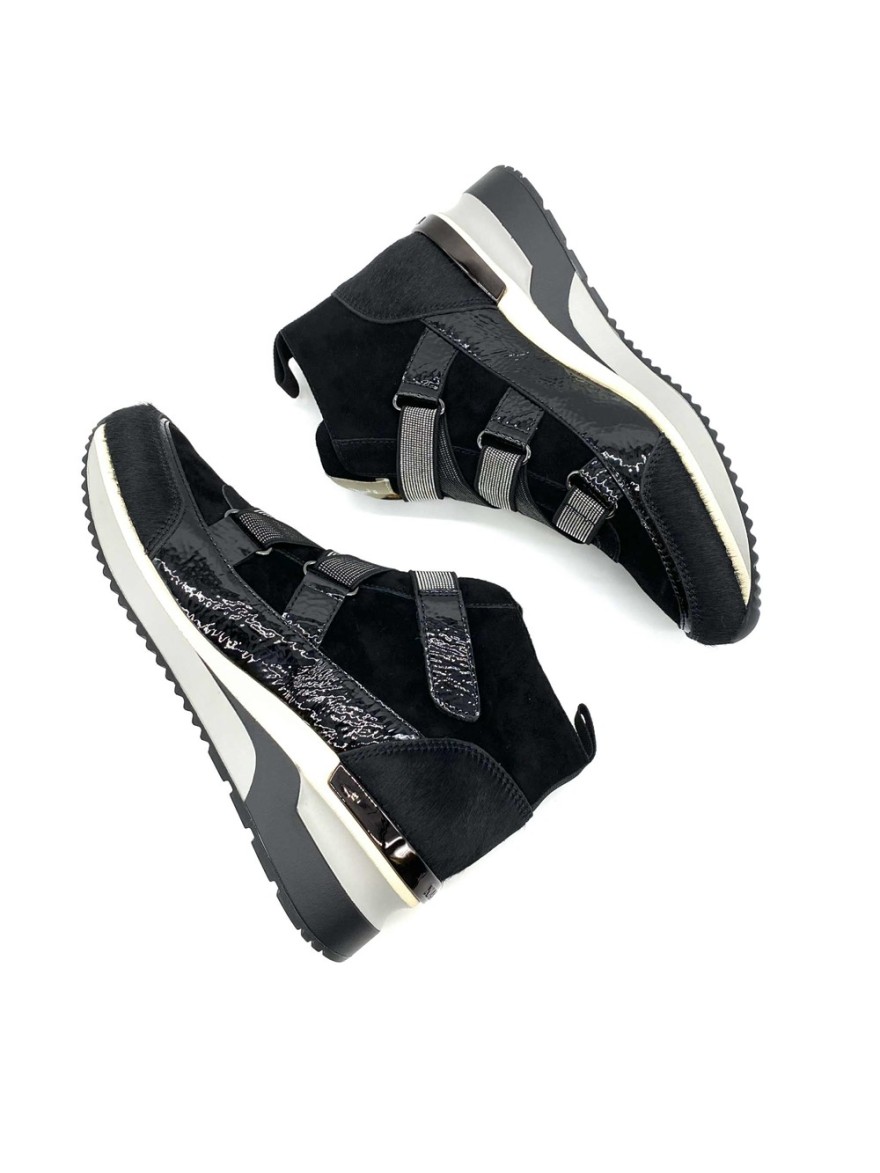Basket Mamzelle Z4951 cuir noir| Marina & Paloma