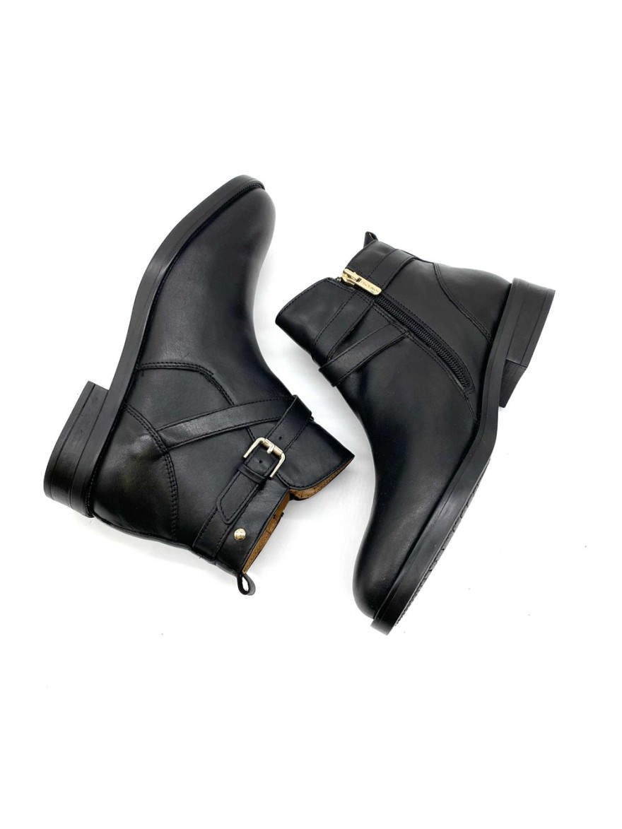 Bottine Pikolinos Puertollano cuir noir | Marina & Paloma