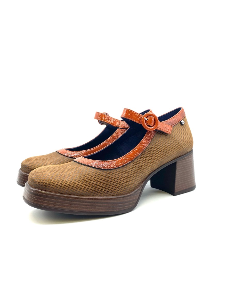 Escarpin plateforme camel Dorking Cristel D9154 | Marina & Paloma