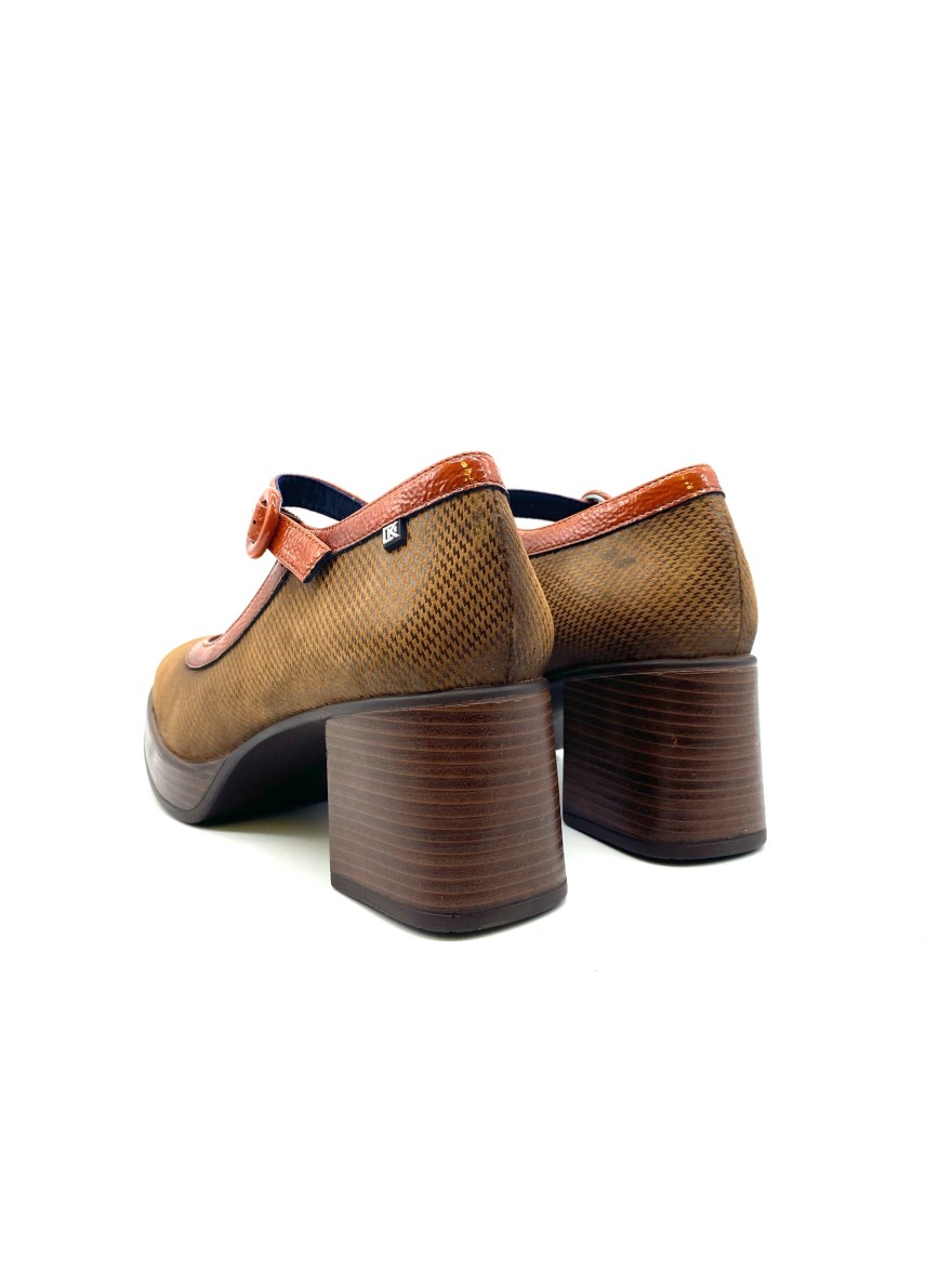 Escarpin plateforme camel Dorking Cristel D9154 | Marina & Paloma