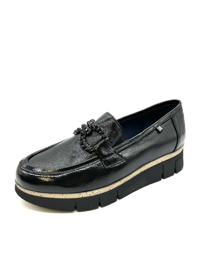 Mocassin Dorking India D9325 Vernis Noir | Marina & Paloma