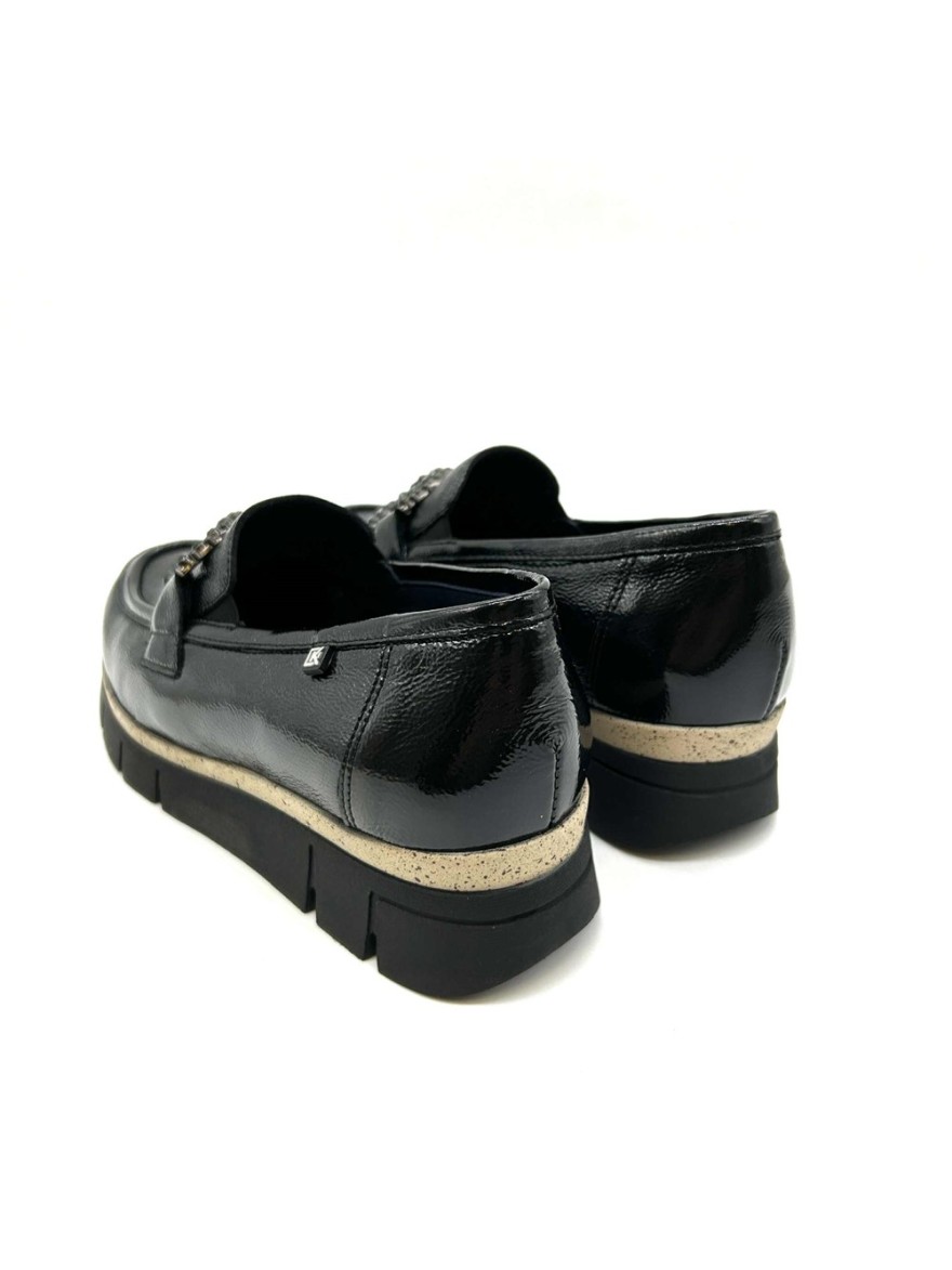 Mocassin Dorking India D9325 Vernis Noir | Marina & Paloma