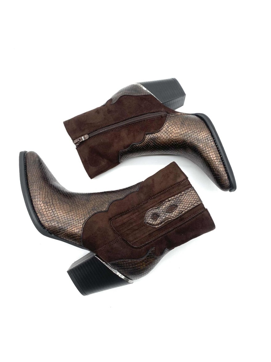 Bottine Erynn marron effet Tiag | Marina & Paloma
