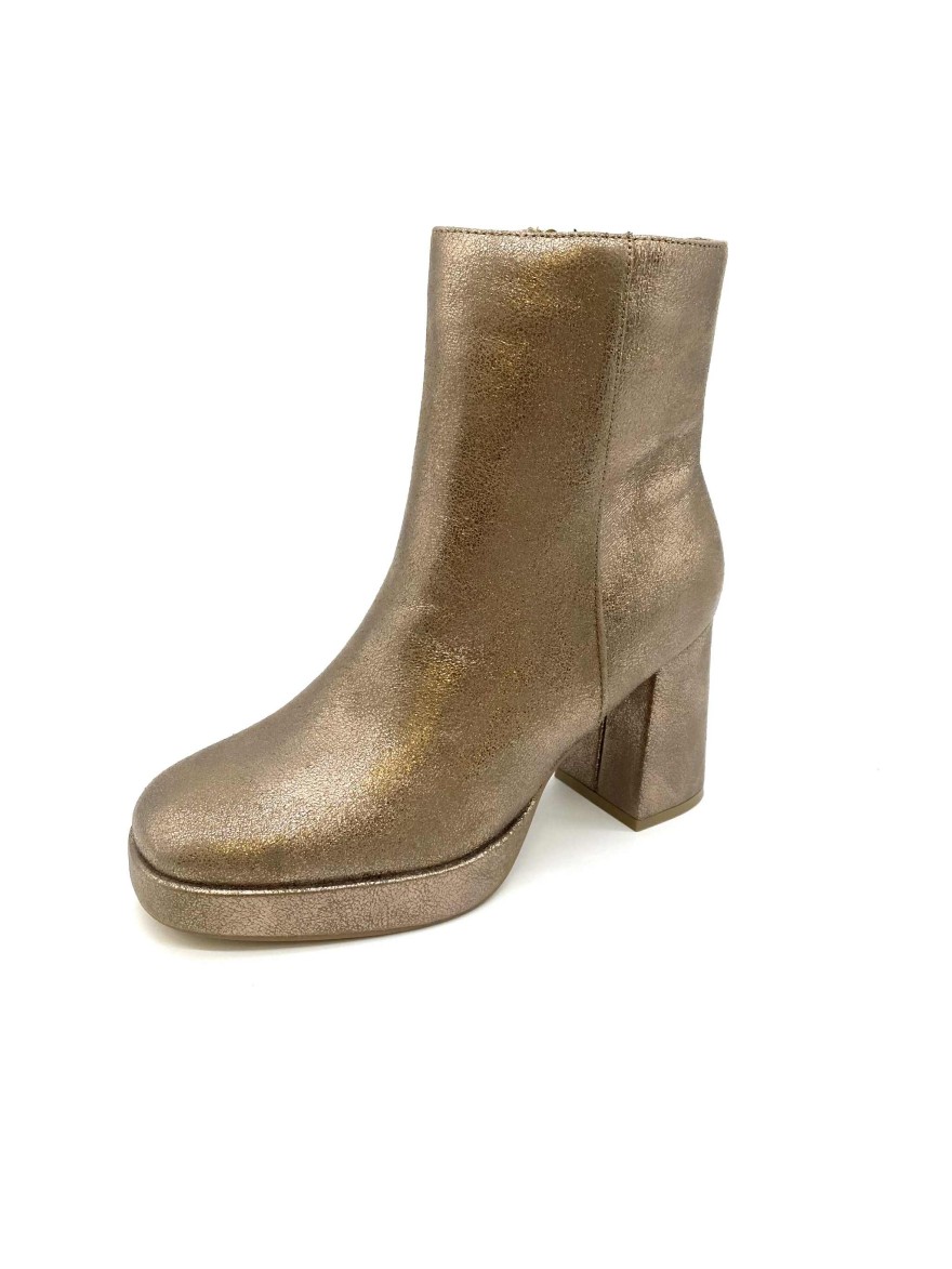 Bottine plateforme femme Erynn or | Marina & Paloma