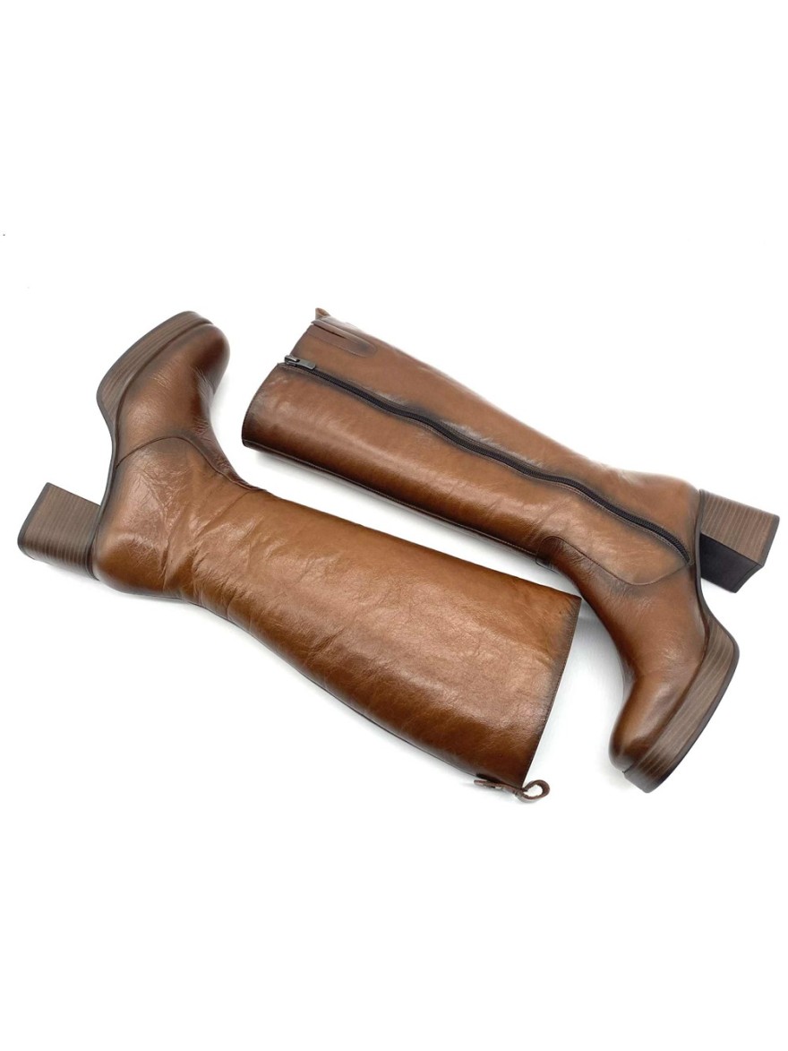 Botte Cristel Dorking Plateforme D9339 camel | Marina & Paloma