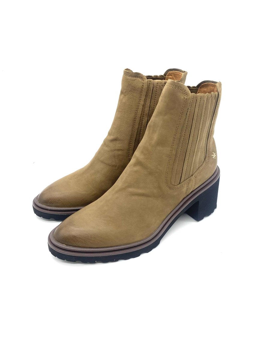 Bottine a talon Mamzelle Nicam camel | Marina & Paloma