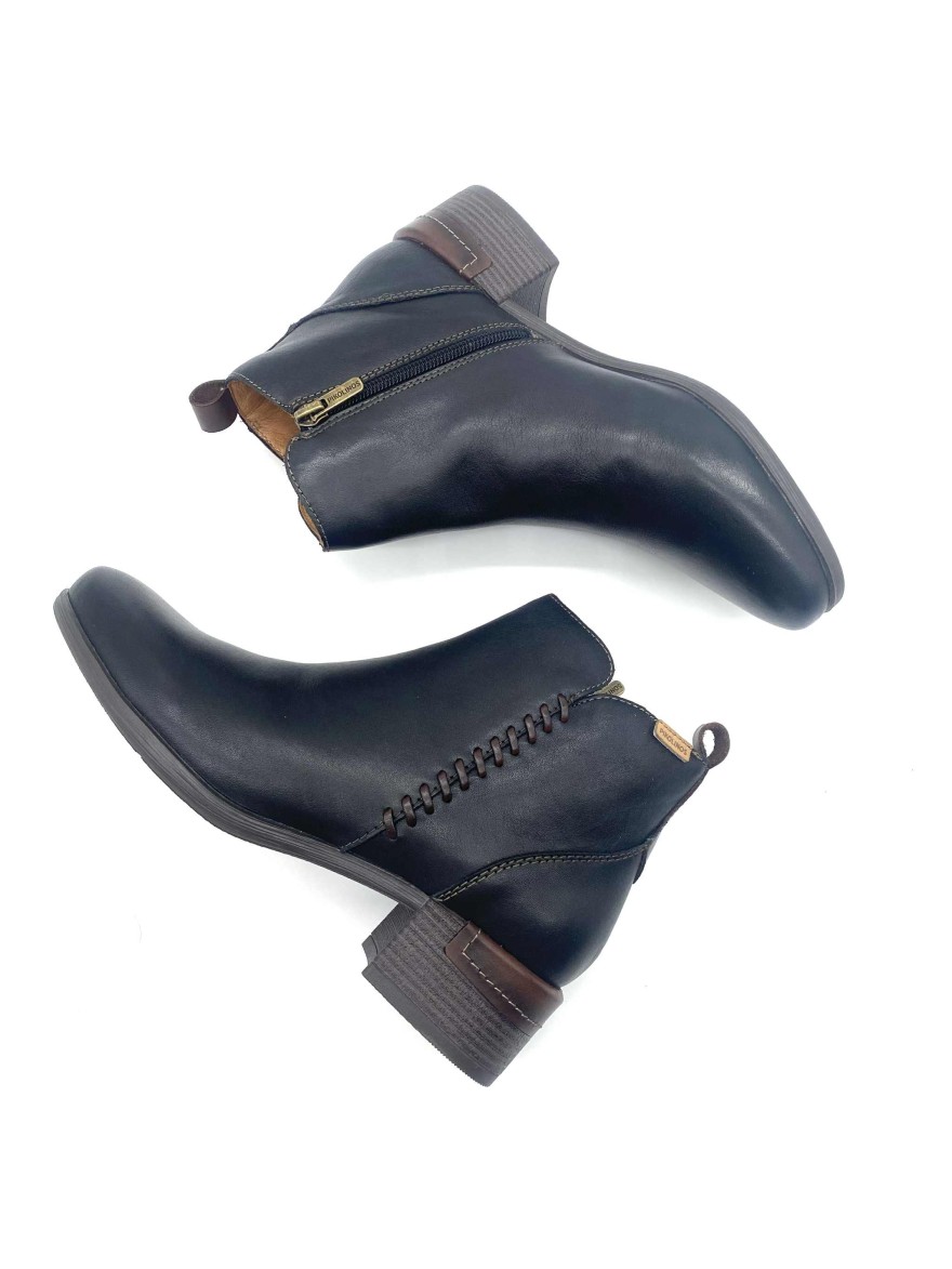 Bottine Pikolinos Malaga cuir noir | Marina & Paloma