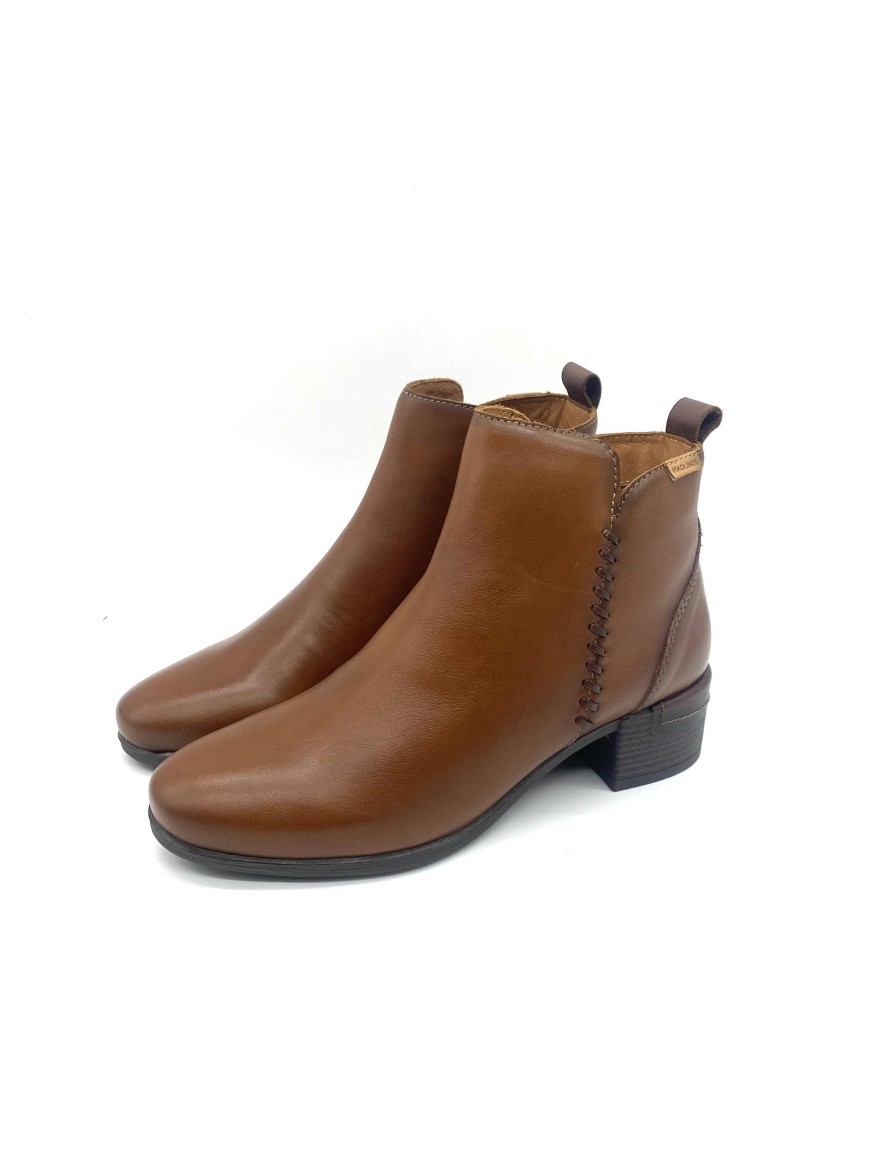 Bottine Pikolinos Malaga cuir camel femme | Marina & Paloma