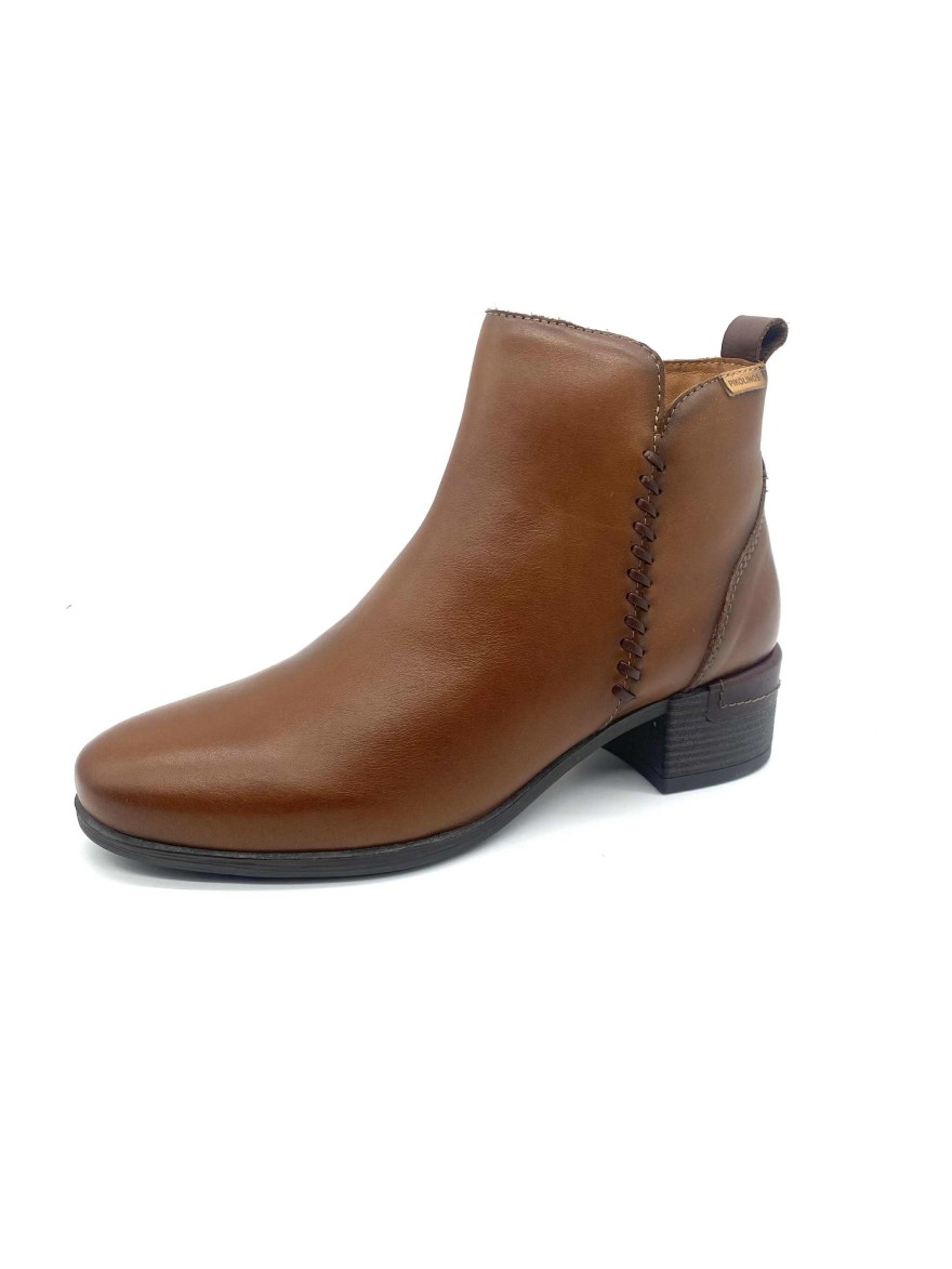 Bottine Pikolinos Malaga cuir camel femme | Marina & Paloma