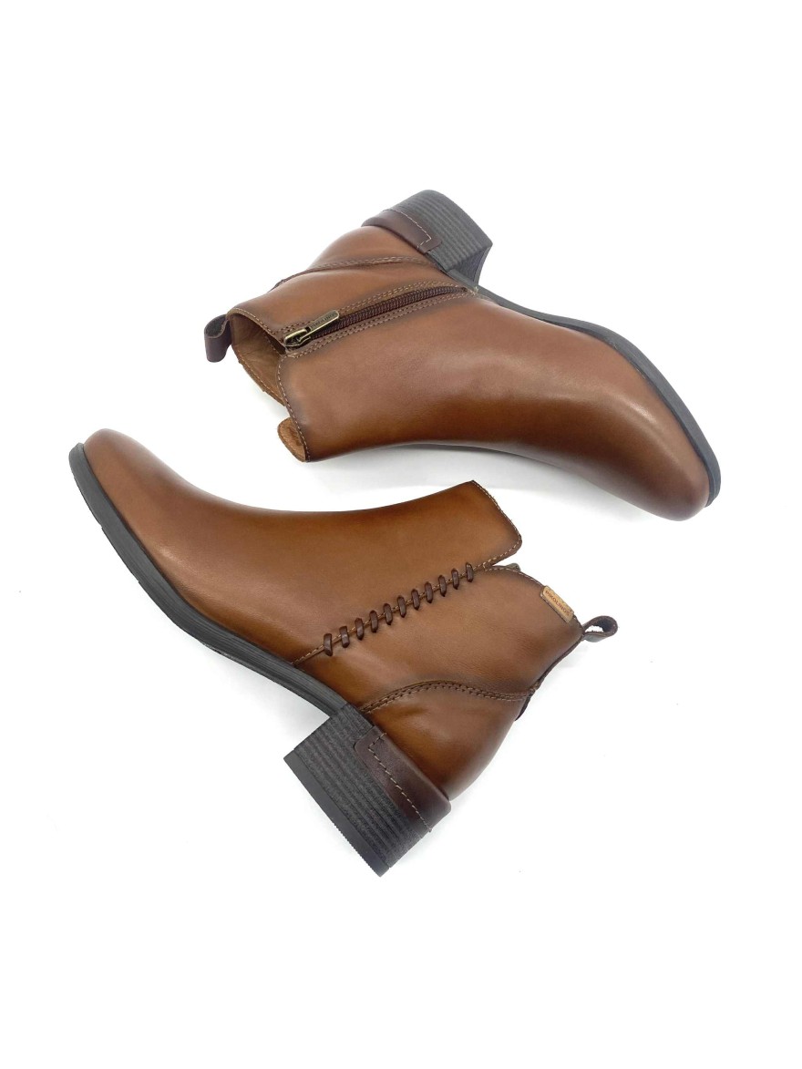 Bottine Pikolinos Malaga cuir camel femme | Marina & Paloma