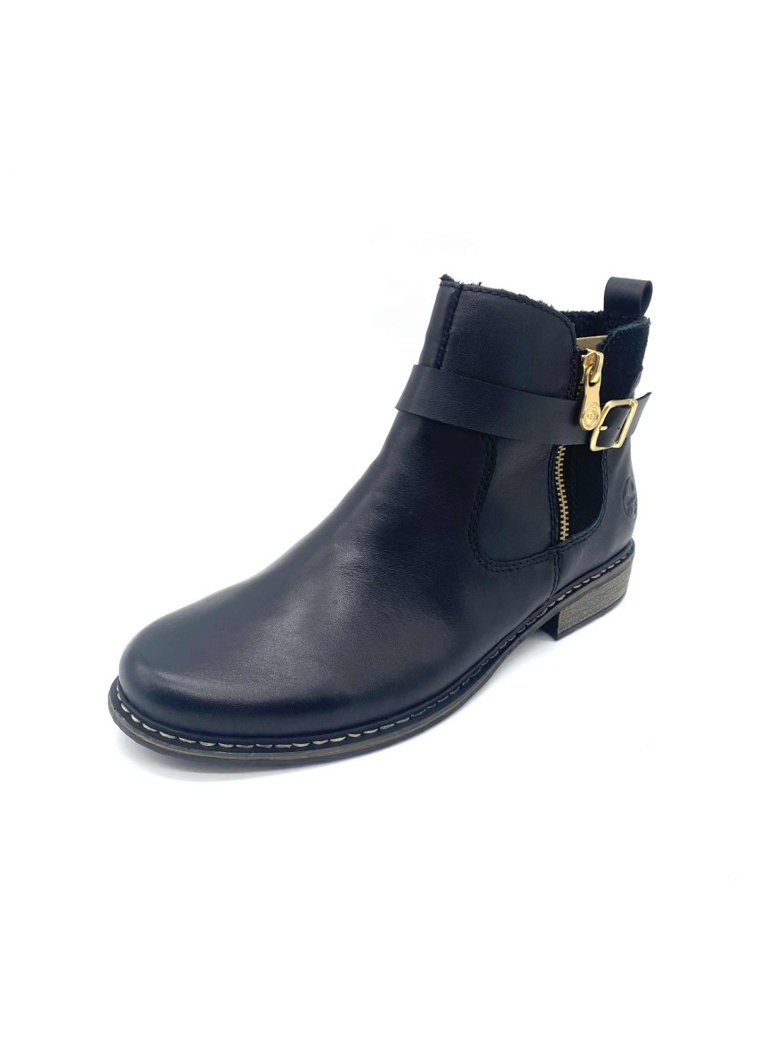 Bottine Rieker Z4959-00 cuir noir  | Marina & Paloma