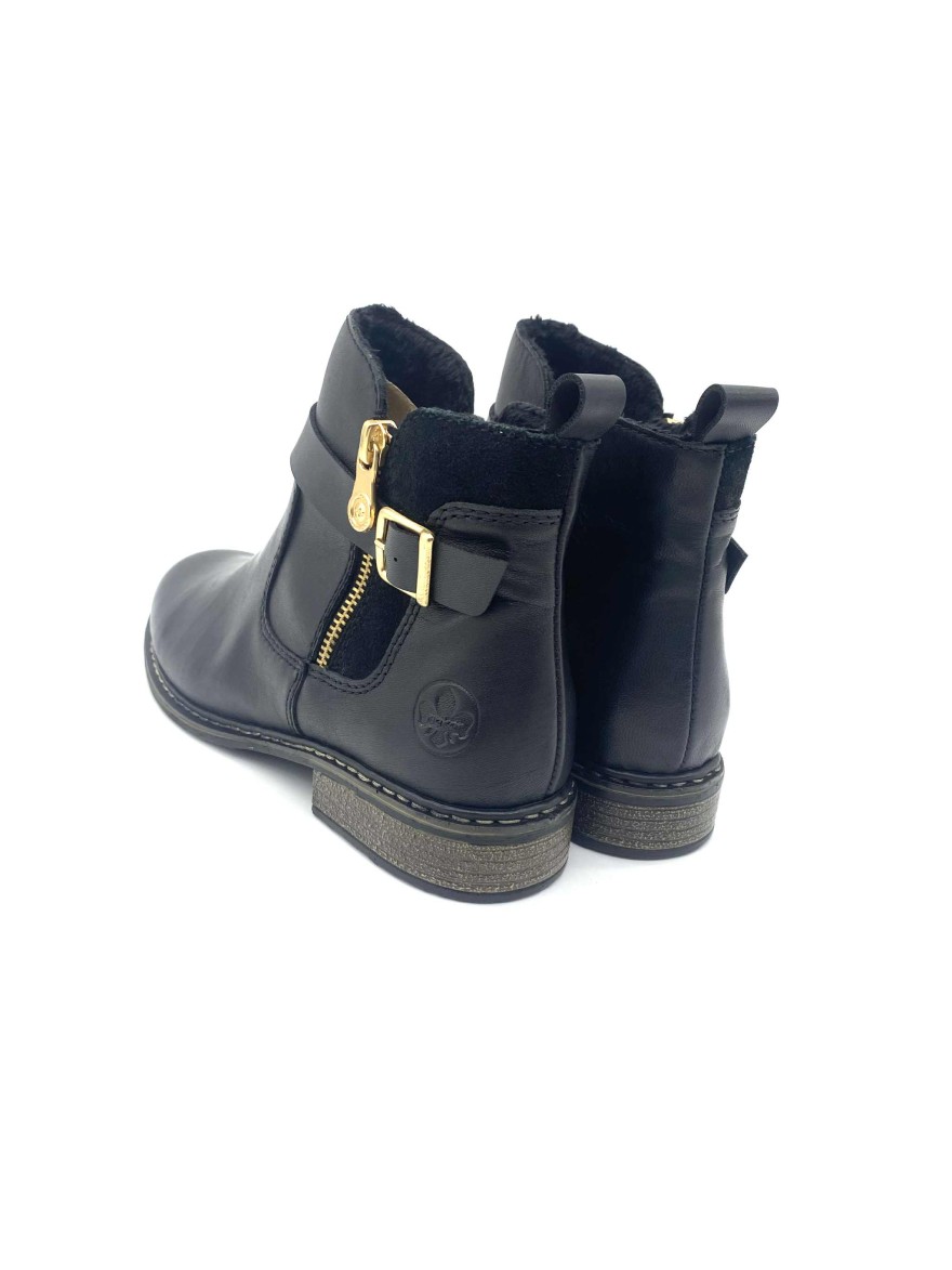 Bottine Rieker Z4959-00 cuir noir  | Marina & Paloma