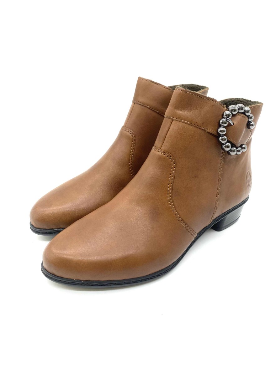 Bottine Rieker Y0797-24 camel élégante | Marina & Paloma