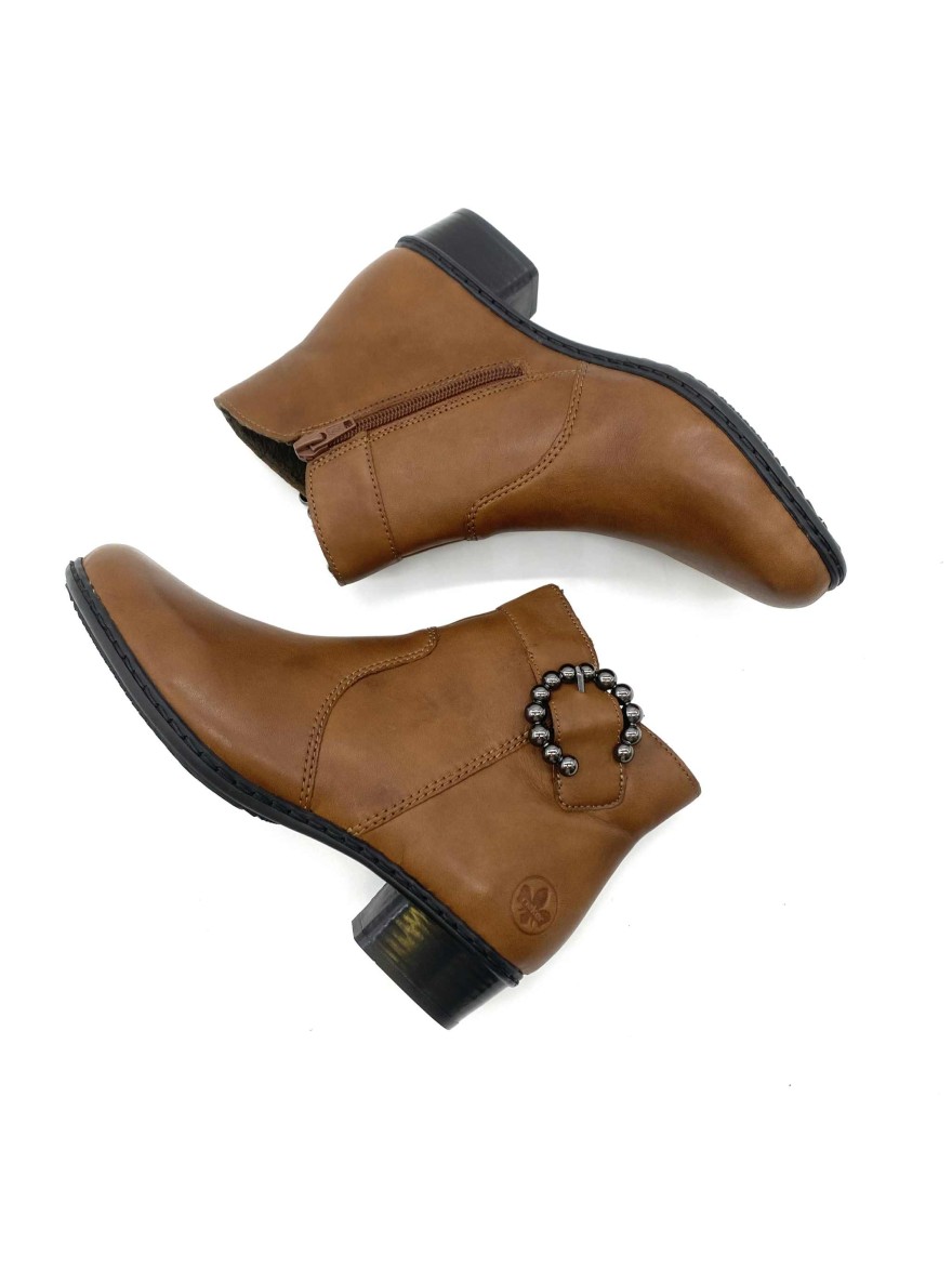 Bottine Rieker Y0797-24 camel élégante | Marina & Paloma