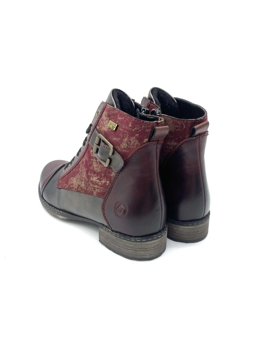 Bottine à Lacet Remonte D4381-35 Bordeaux | Marina & Paloma