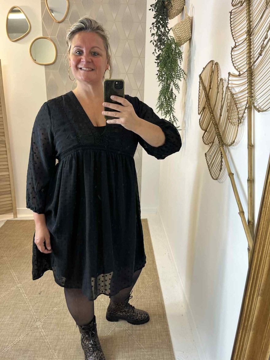 Robe Pull Noire New Look - Grande Taille L - Mini Longueur - Neuf Sans étiquettes