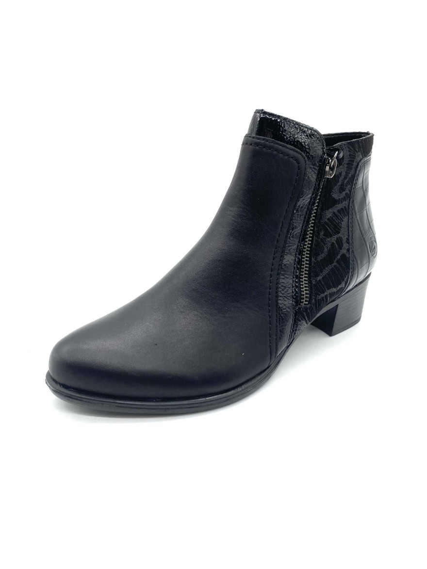 Bottine Remonte à Talon R5172-00 Noire Chic | Marina & Paloma
