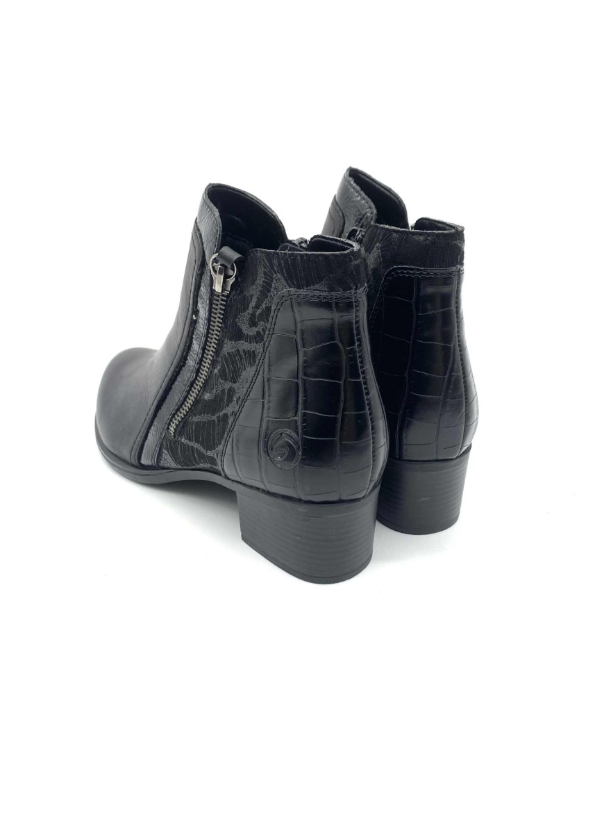 Bottine Remonte à Talon R5172-00 Noire Chic | Marina & Paloma