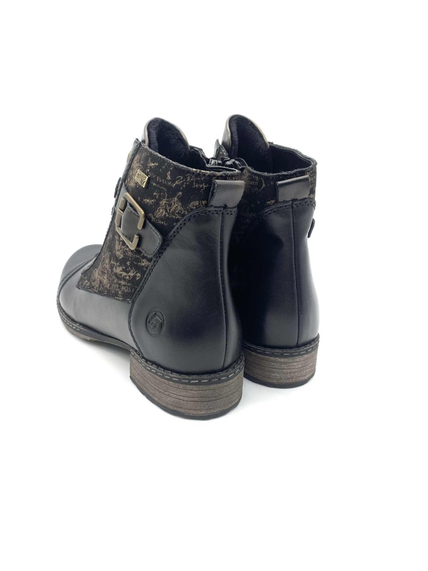 Bottine à Lacet Remonte D4381-03 Noir Bronze | Marina & Paloma