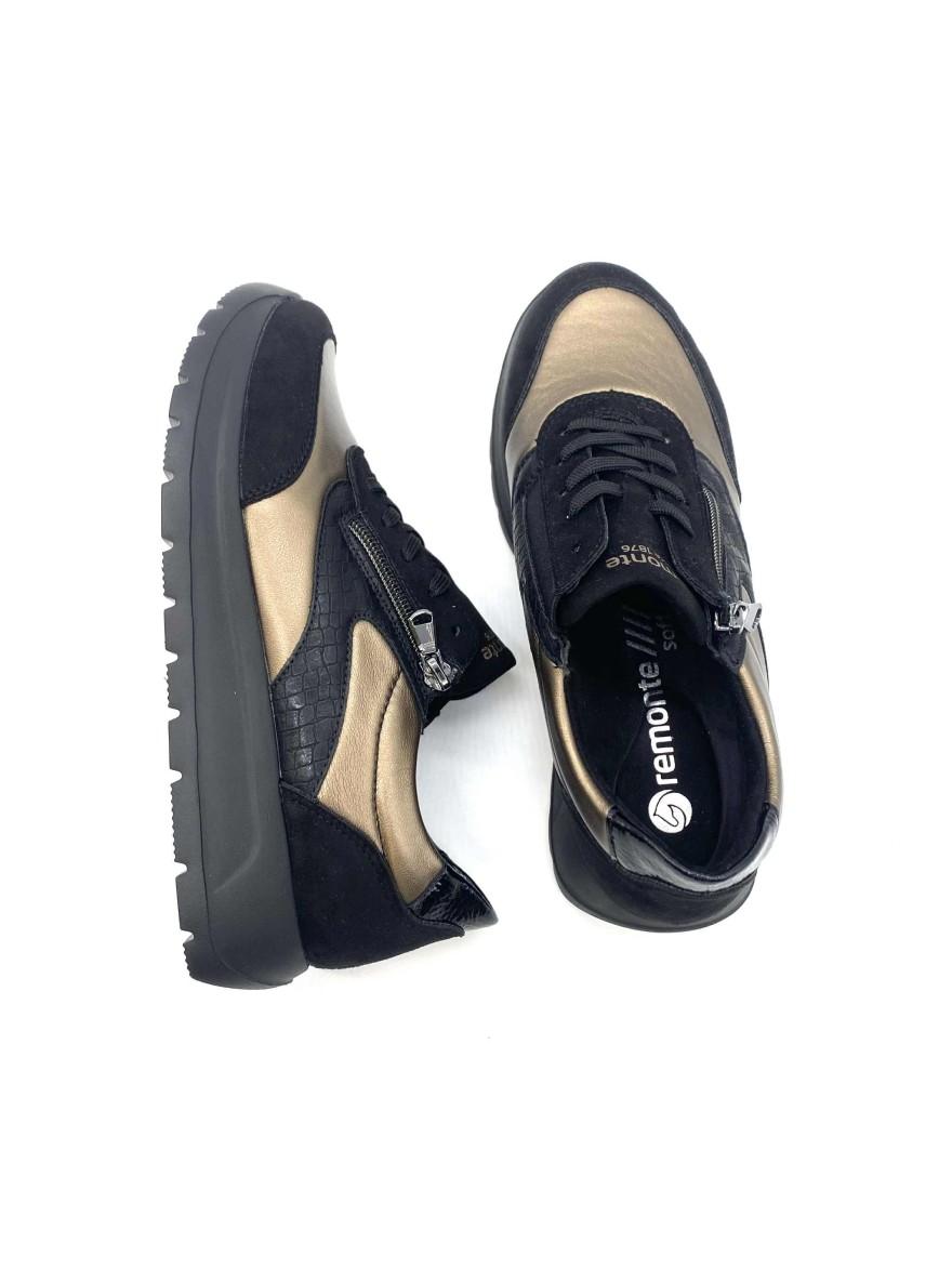 Basket Confort Remonte D2V02-04 Noir Bronze | Marina & Paloma