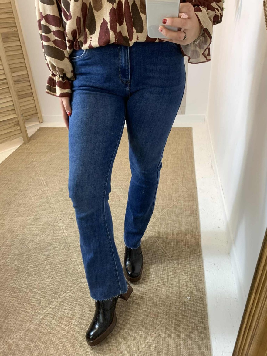 Jean brut flare taille haute Norfy | Marina & Paloma