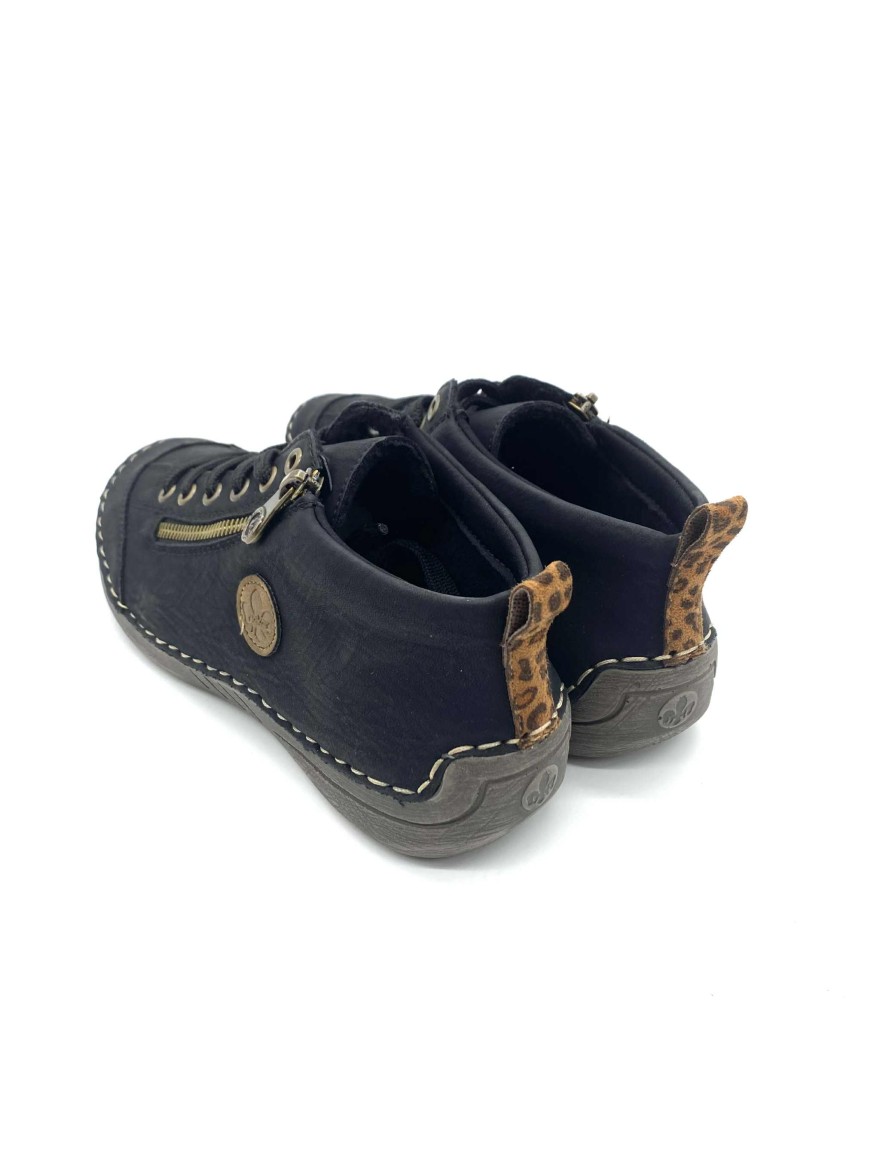 Basket Montante Rieker 52514-00 | Noire, Style Urbain & Confort Antistress