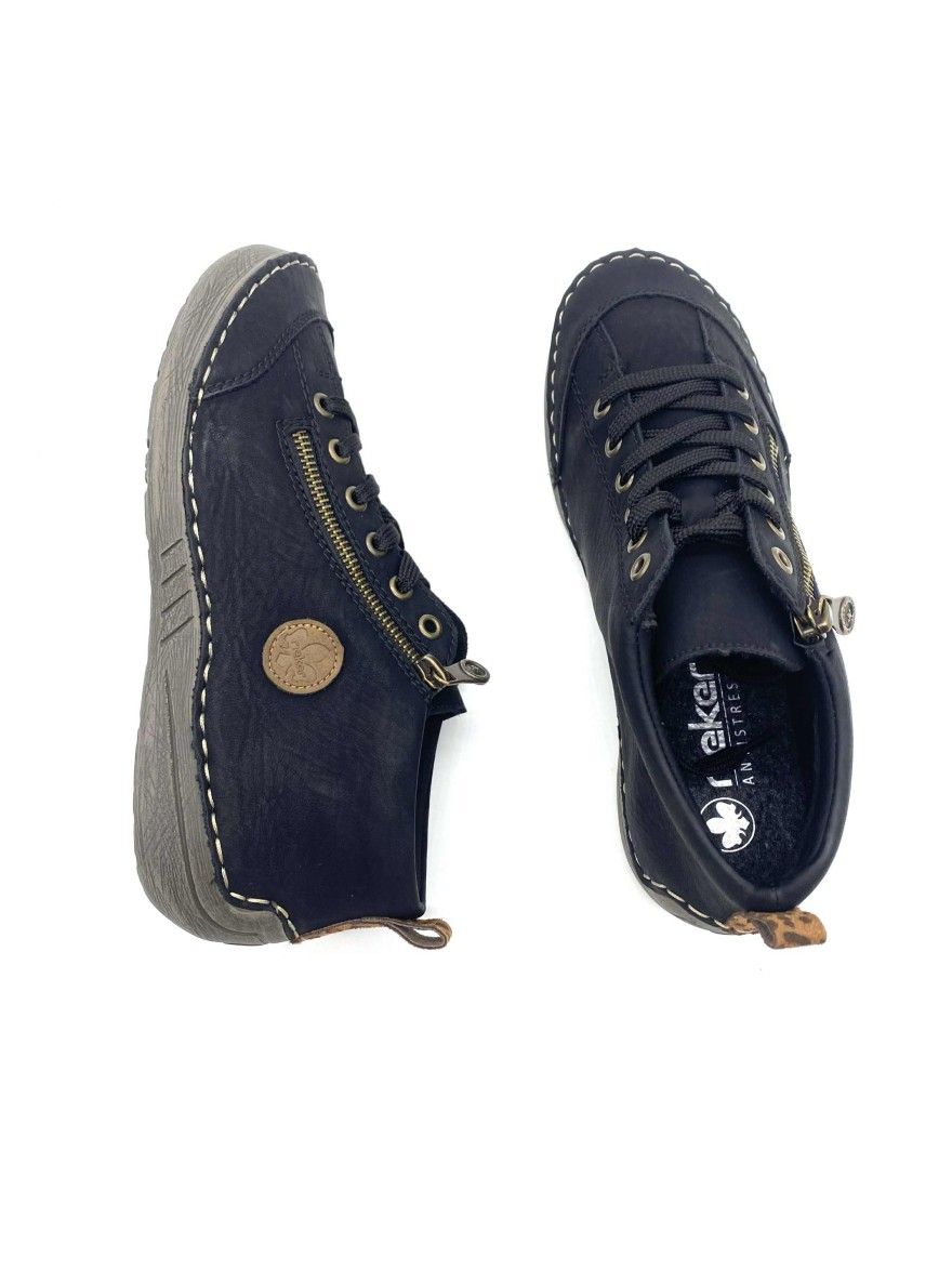 Basket Montante Rieker 52514-00 | Noire, Style Urbain & Confort Antistress