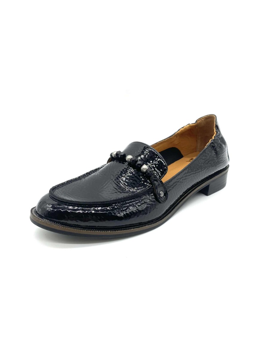 Mocassin Mam’Zelle Vernis Noir -50% | Marina & Paloma