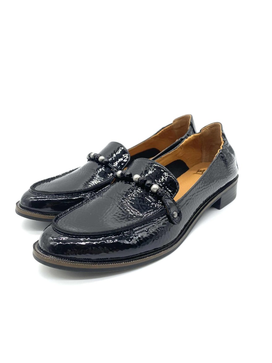 Mocassin Mam’Zelle Vernis Noir -50% | Marina & Paloma
