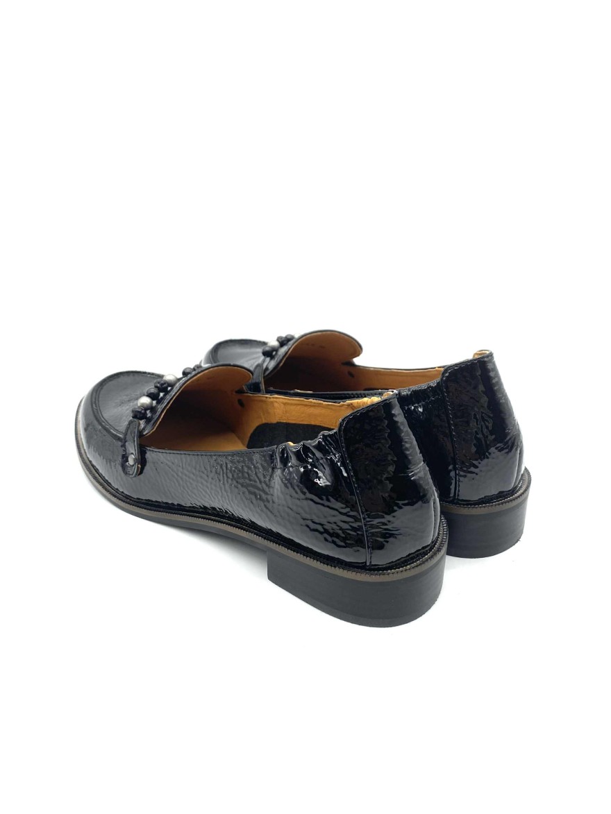 Mocassin Mam’Zelle Vernis Noir -50% | Marina & Paloma