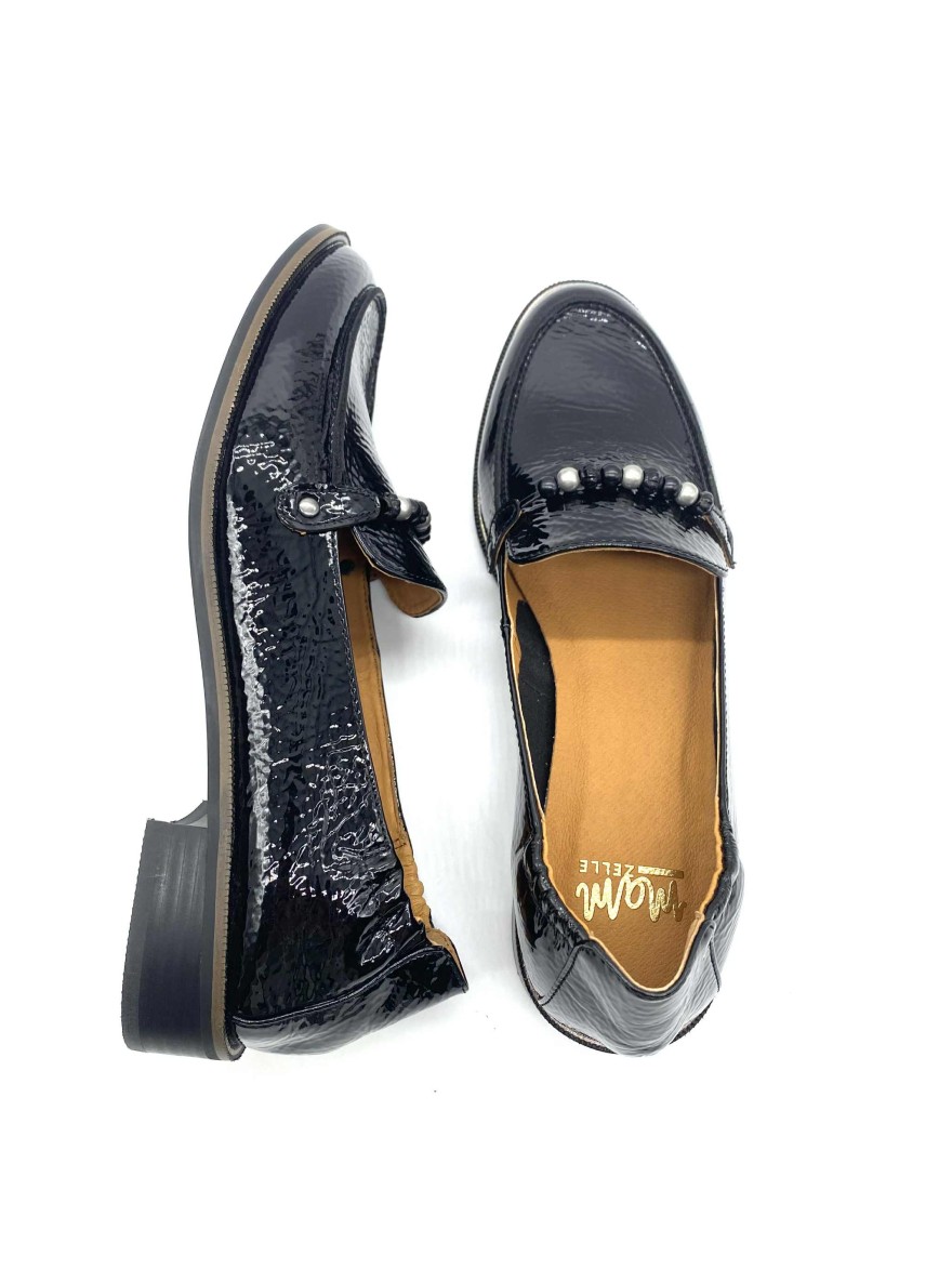 Mocassin Mam’Zelle Vernis Noir -50% | Marina & Paloma