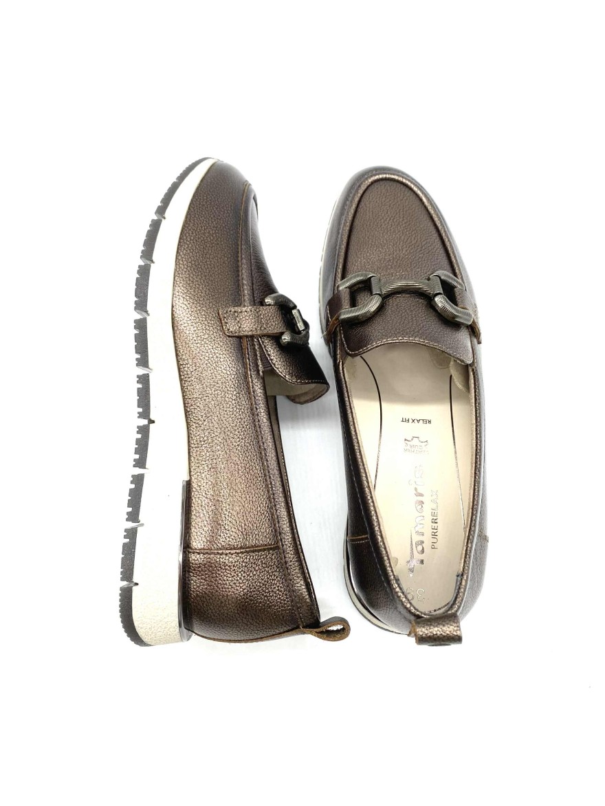 Mocassin Tamaris PURE RELAX 24711 Bronze | Confort & Style Sport Chic