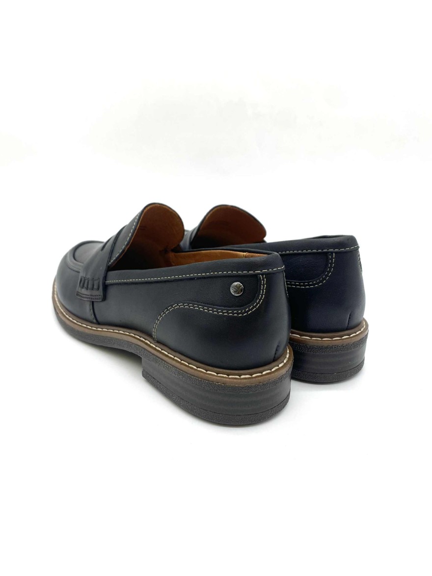 Mocassin Pikolinos Adaya Noir | Chaussures femme cuir confort chic