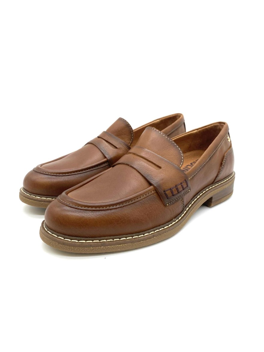 Mocassin Pikolinos Adaya Femme Camel | Élégance et Confort cuir