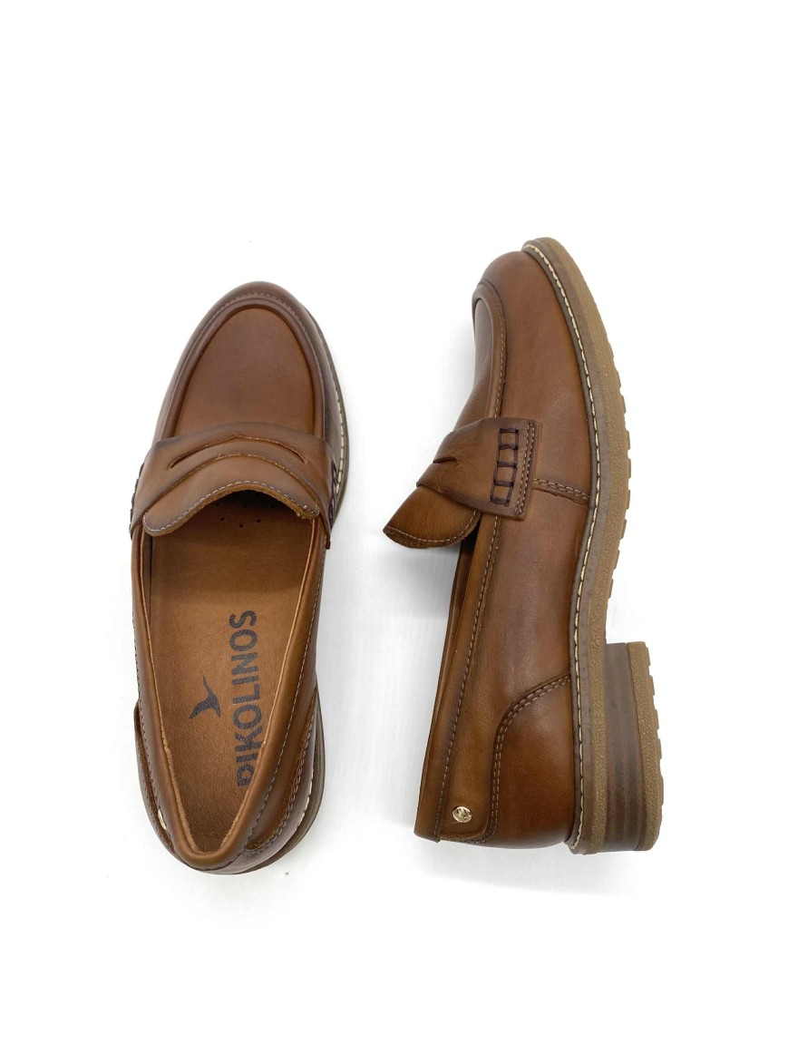 Mocassin Pikolinos Adaya Femme Camel | Élégance et Confort cuir
