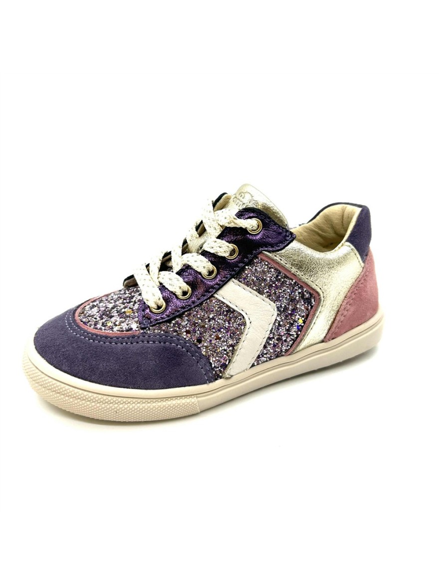 Basket fille Copi rose & violet à paillettes - Bellamy | Marina & Paloma