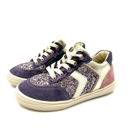 Basket fille Copi rose & violet à paillettes - Bellamy | Marina & Paloma