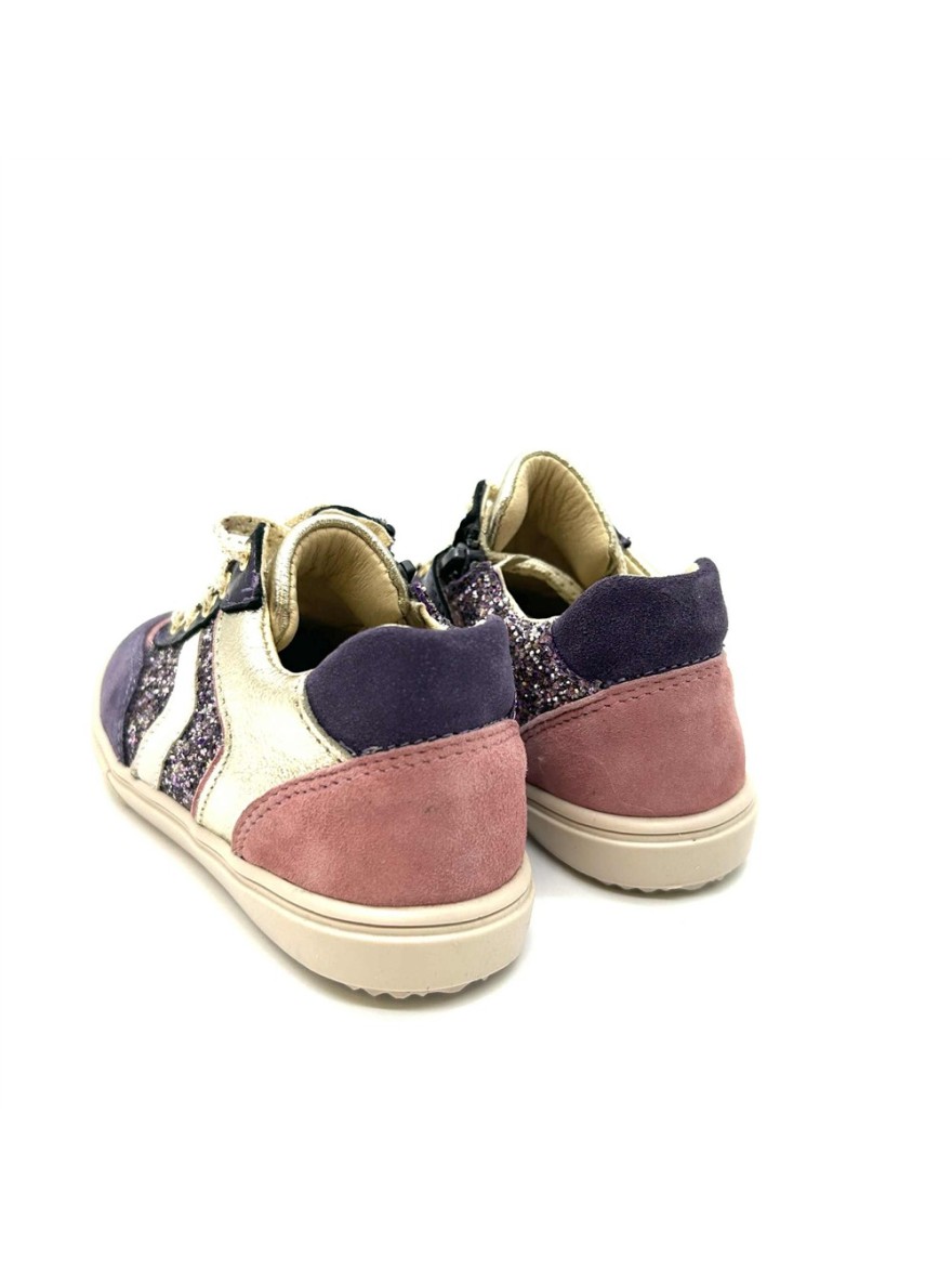 Basket fille Copi rose & violet à paillettes - Bellamy | Marina & Paloma
