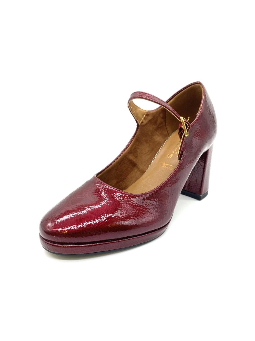 Escarpin à Talon Tamaris 22462 bordeaux verni chic | Marina & Paloma