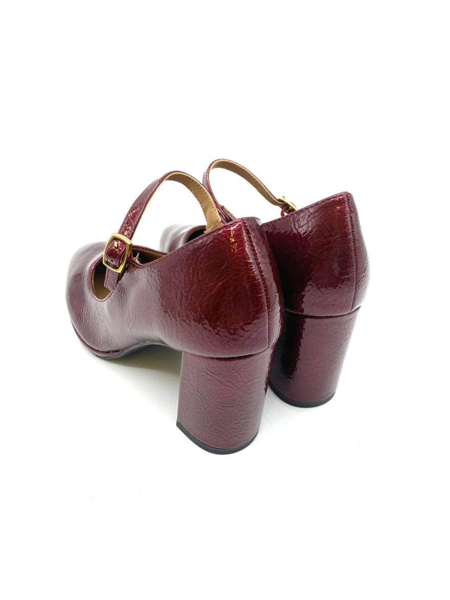 Escarpin à Talon Tamaris 22462 bordeaux verni chic | Marina & Paloma
