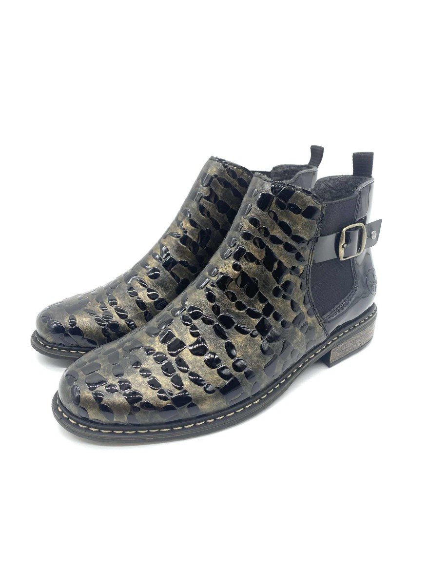 Bottine Rieker Z4965-90 noire | Marina & Paloma