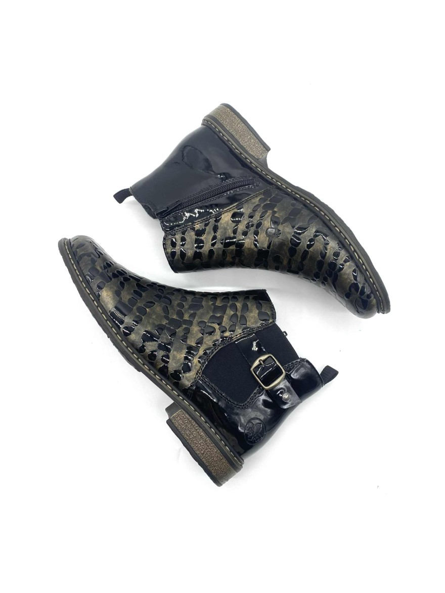 Bottine Rieker Z4965-90 noire | Marina & Paloma