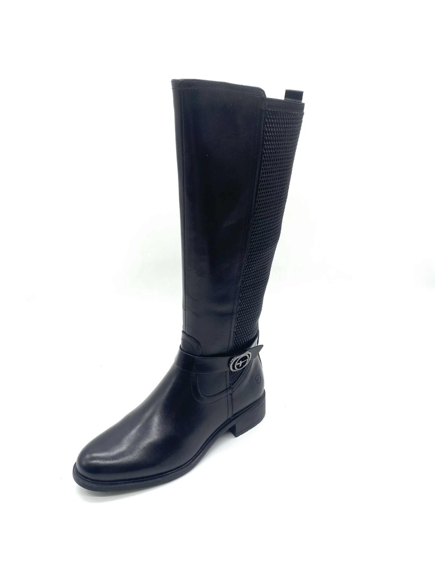 Botte Tamaris 25618 noire élégante pour femme | Marina & Paloma