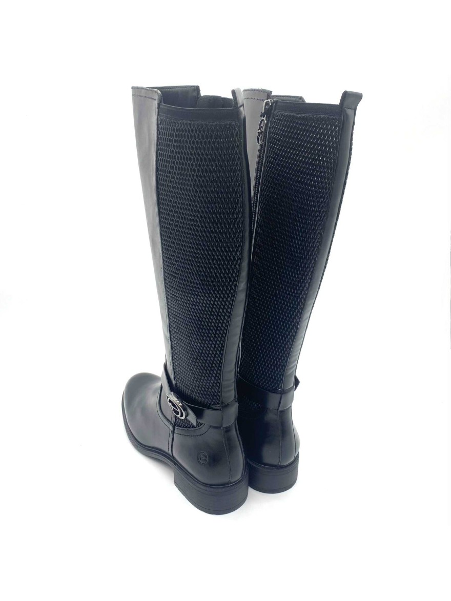 Botte Tamaris 25618 noire élégante pour femme | Marina & Paloma