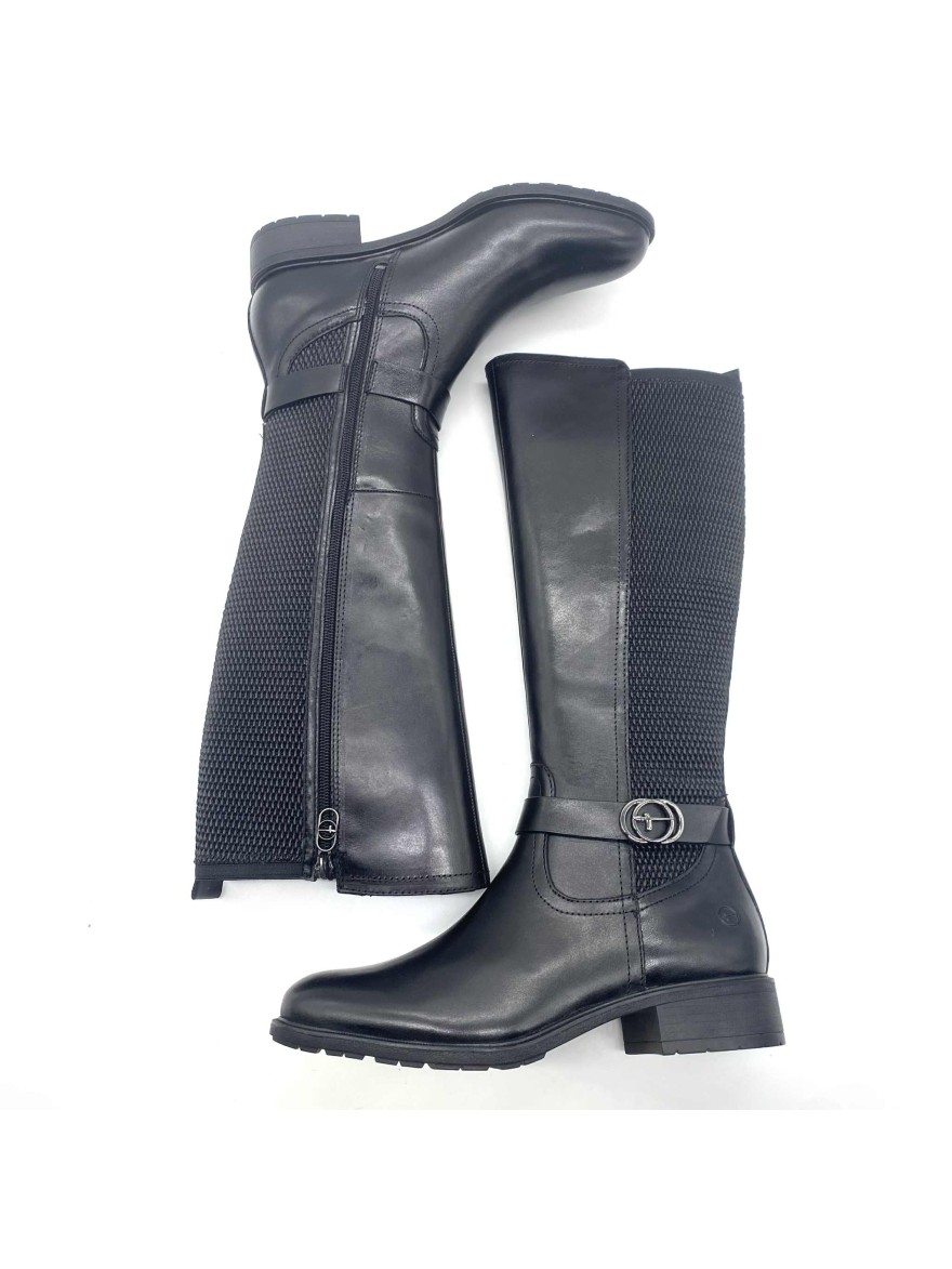 Botte Tamaris 25618 noire élégante pour femme | Marina & Paloma