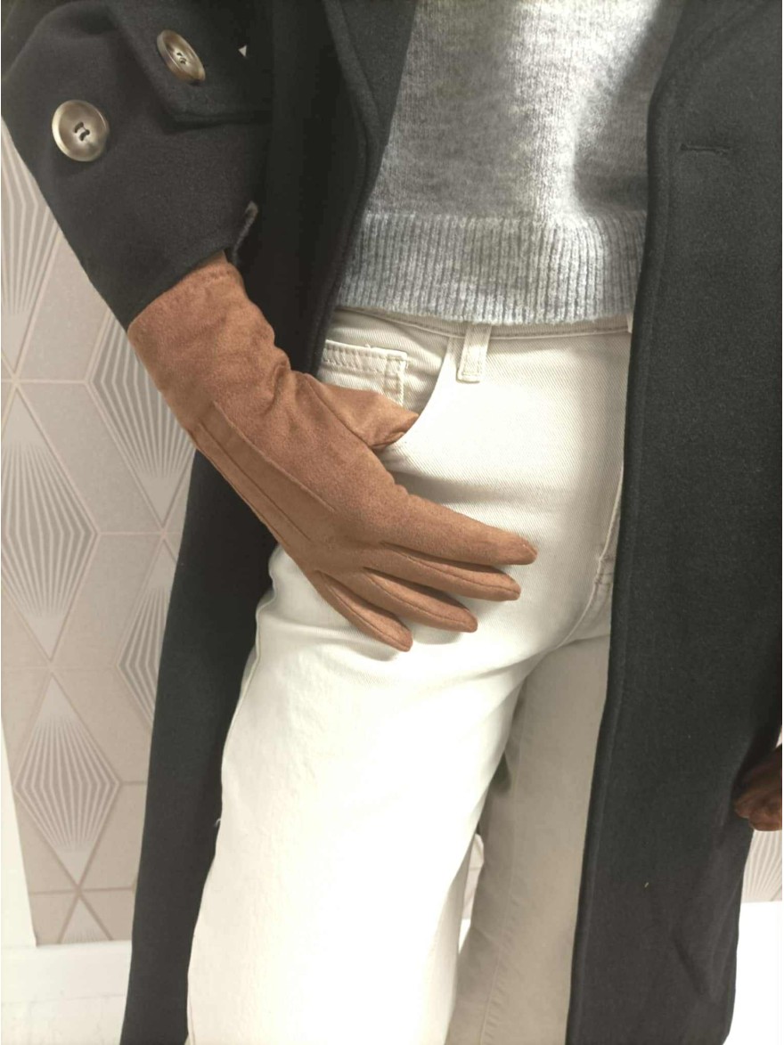 Gants Suédine Unis | Marina & Paloma