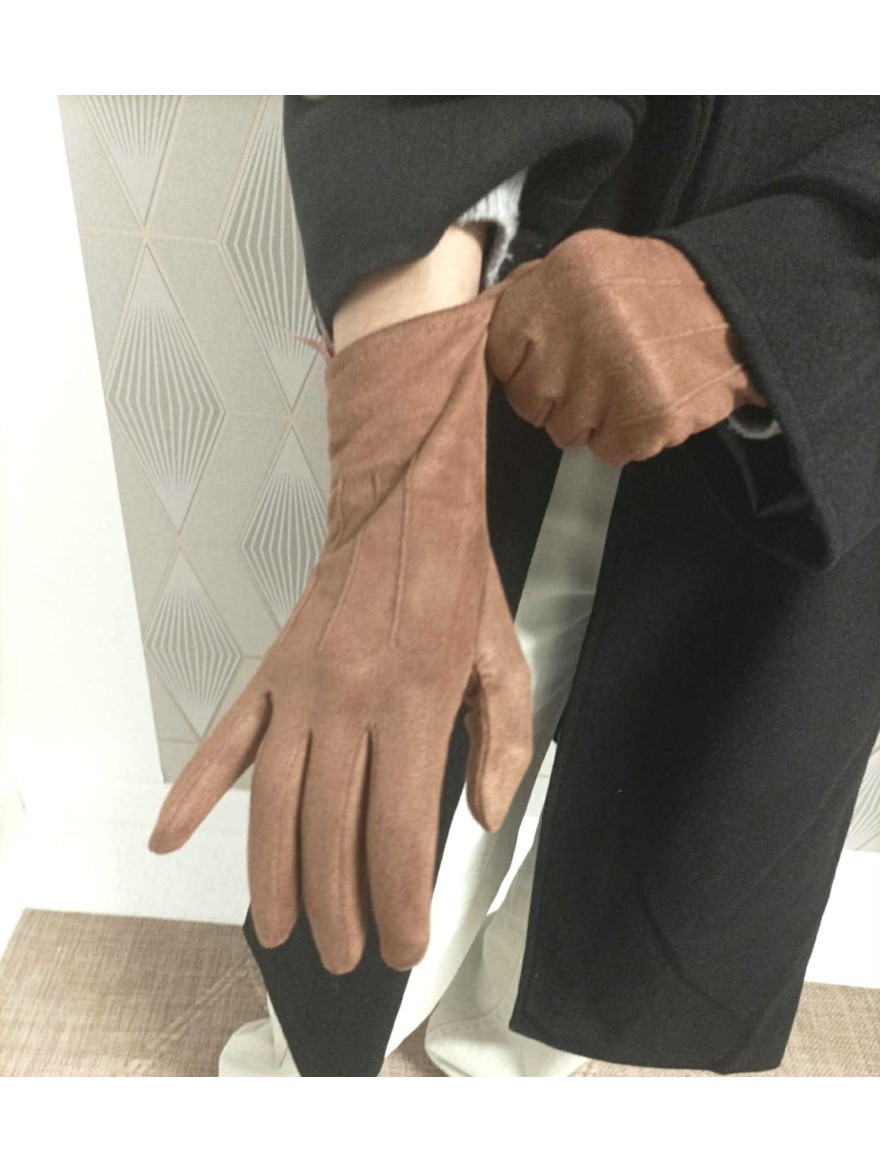 Gants Suédine Unis | Marina & Paloma