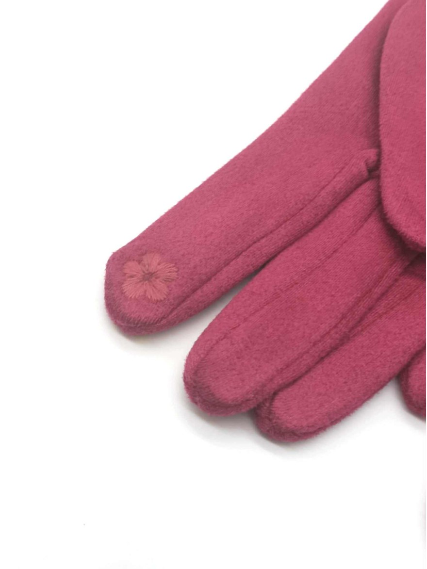Gants Suédine Unis rose fuchsia | Marina & Paloma