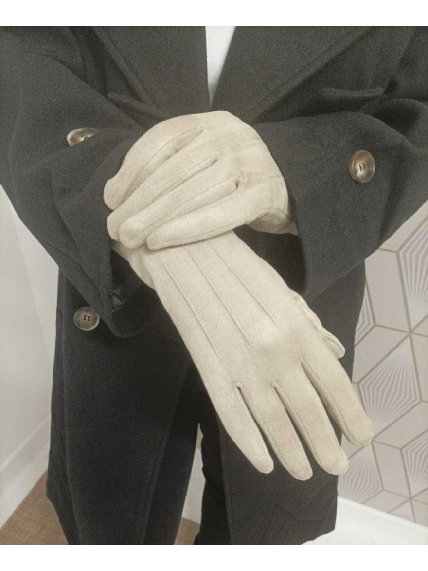 Gants Suédine Unis | Marina & Paloma